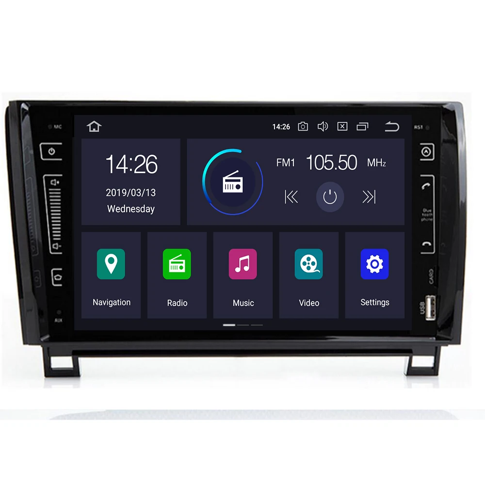Автомобильный GPS-навигатор стерео-система на Android 10 с 9 &quotIPS экраном 4 Гб ОЗУ 64 ПЗУ