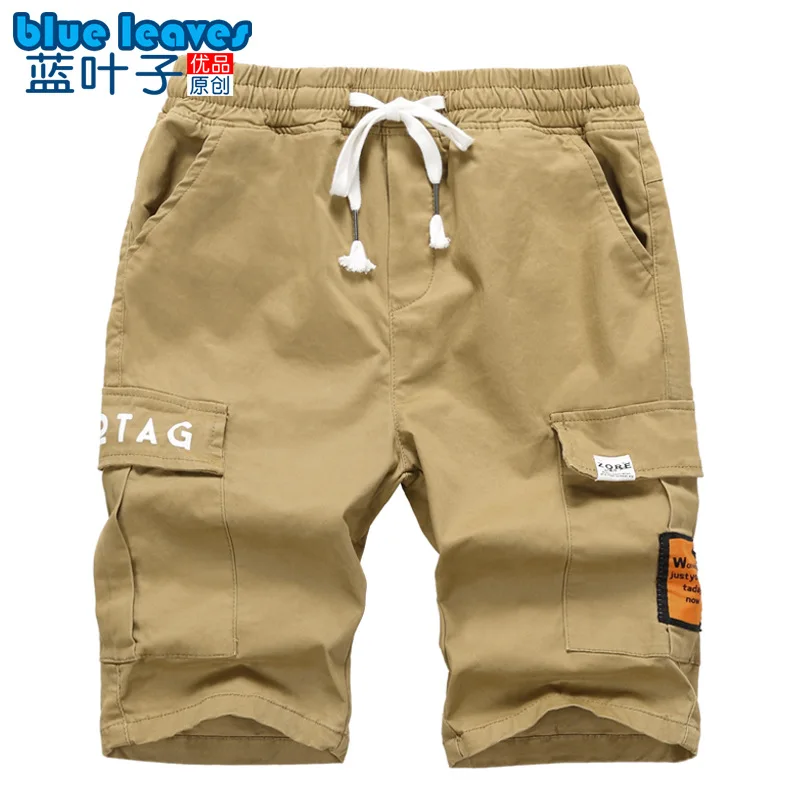 

Boys' Cropped Pants Shorts Summer Big Boy Slim Fit Large Size 2019 Korean-style Children Bib Overall Fashion Shorts