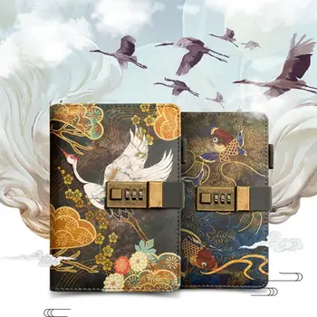 

A6 Password Notebook with Combination Lock 80 Sheets Diary Journal Notepad Gift 35EA
