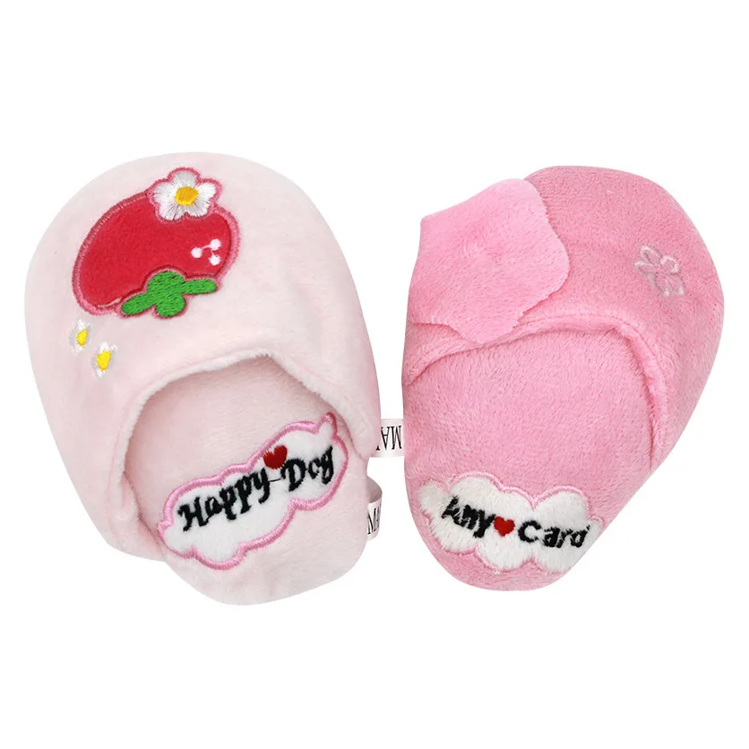 Calming Dog Ball Slipper Toy Toothbrush Bite Slipper Bunny Chew Toys