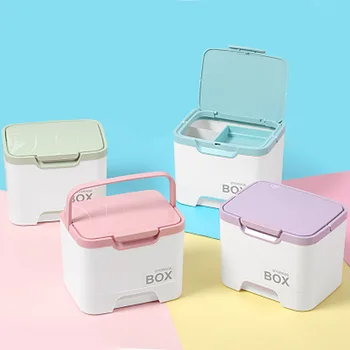 

Household Multifunctional Children's Medicine Storage Box Outdoor Camping Portable Medical Portable Compartment First Aid Kit
