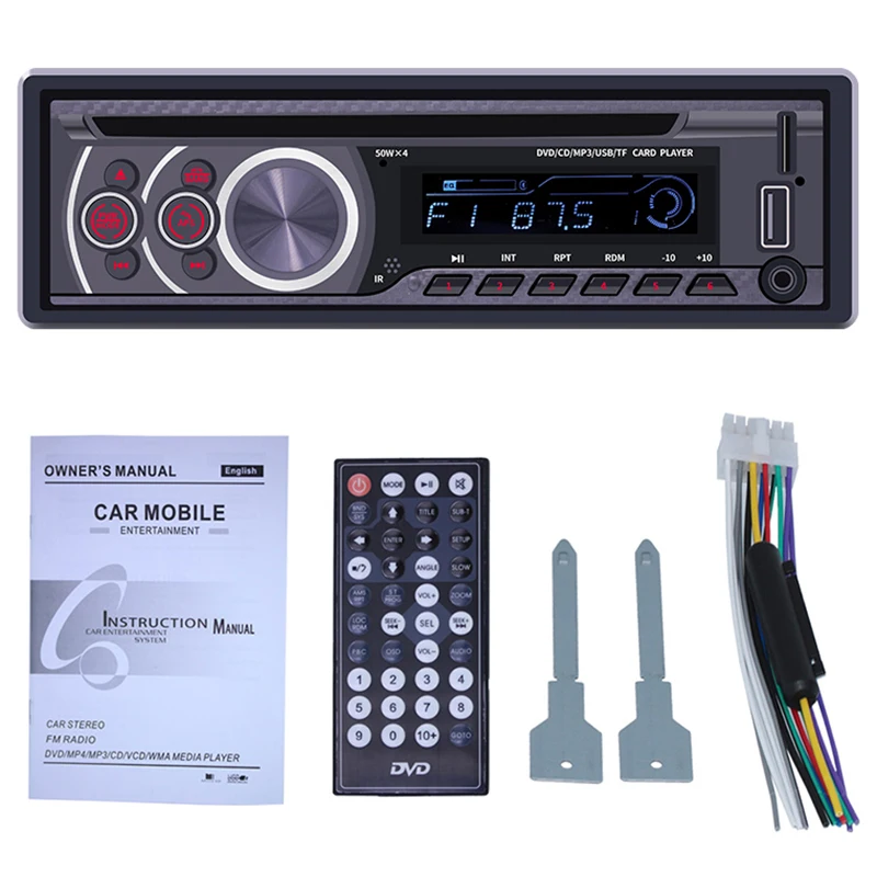 Car Stereo CD Player Single Din Bluetooth Audio and Hands Free Calling