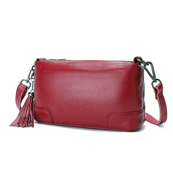 

Genuine Leather Flap Bag Women Handbags Ladies Tassel Shoulder Bag Crossbody Bags for Women Luxury Handbags Women Bag Designer