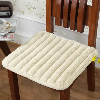 

Plush Office Chair Pad Non-slip Seat Cushion Soft Chair Mat For Kitchen Four Seasons Sit Mat Car Seat Pillow Student Stool Pad