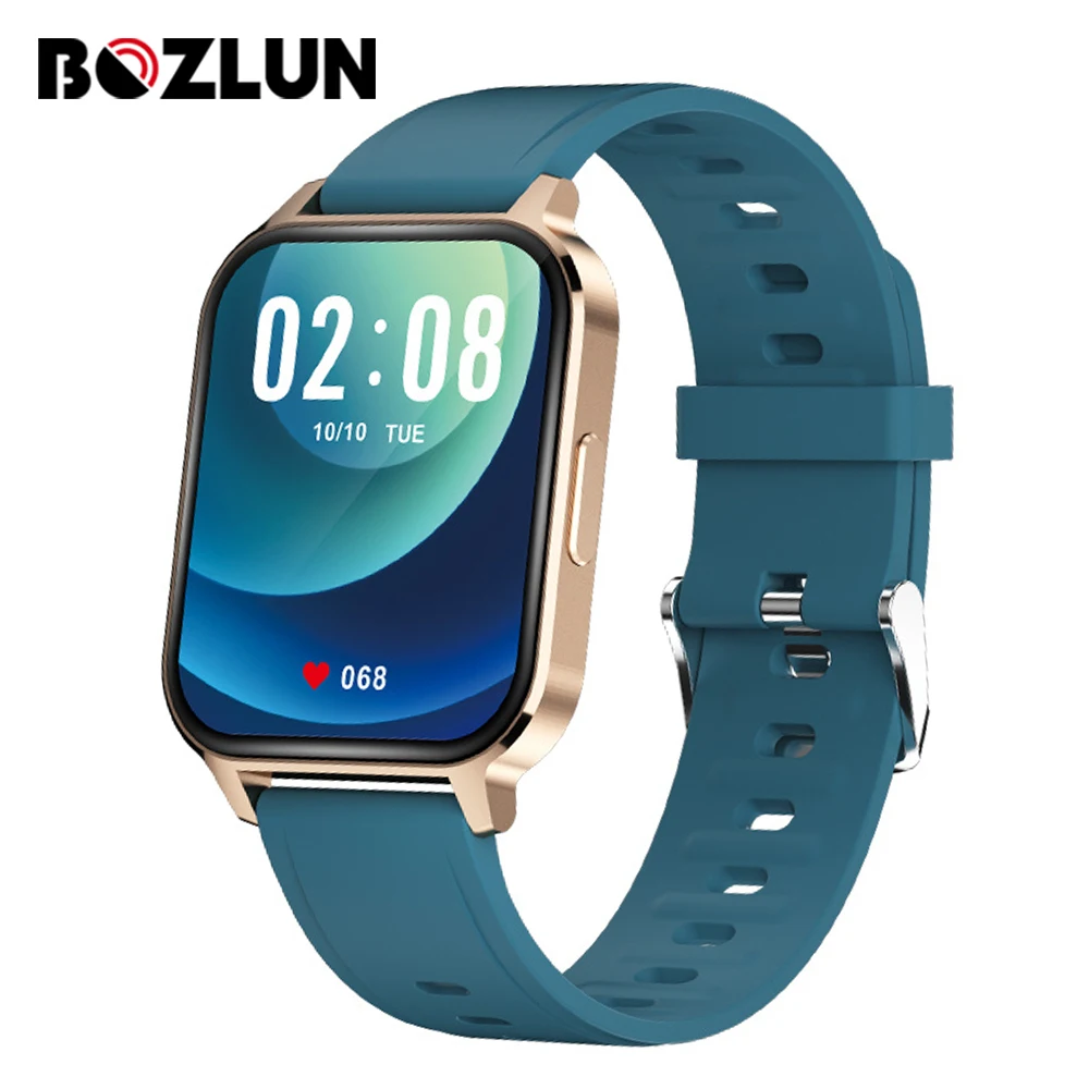 Bozlun Q18 1.7 Inch SpO2 Smart Watch with Pedometer Health Monitoring IP68 Waterproof Fitness Tracker Smartwatch Men Women