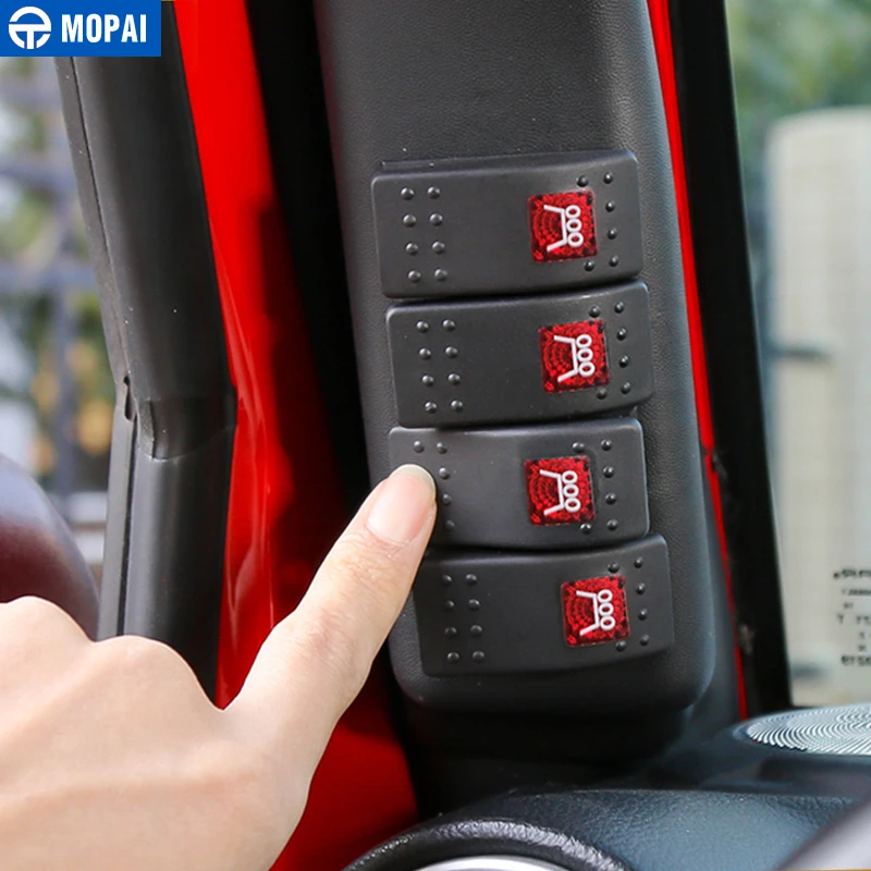 MOPAI внутренние молдинги для Jeep Wrangler JK 2011 + столб 4 переключатель панели Pod с