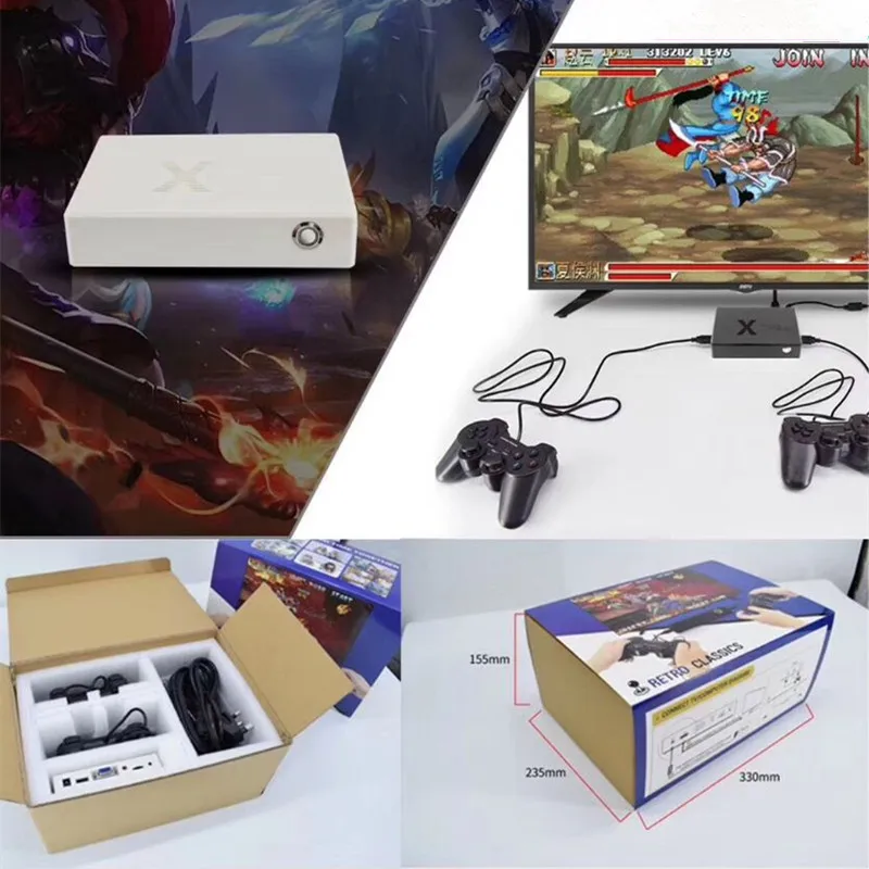 Аркадная игровая консоль, встроенные 1500 аркадные игры для аркадной машины, 4K HD выход, видео игровая консоль, подходит для ПК/PS хоста/телевизора