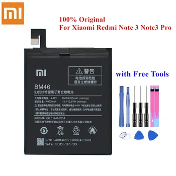 

100% Original Battery BM46 For Xiaomi Redmi Note 3 / Redmi Note3 Pro 4000/4050mAh Genuine Cellphone Li-Polymer Akku +Tools