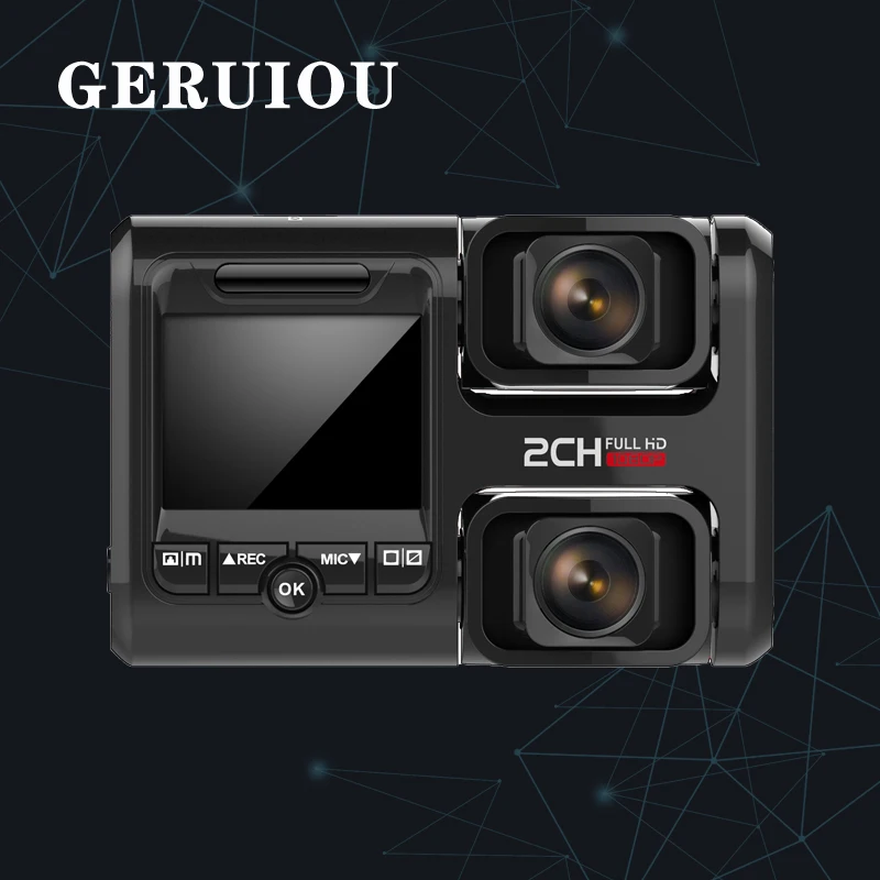 Aiba J07 WIFI GPS WDR Dash Cam Sony Двойная камера Автомобильный видеорегистратор Камера Full HD