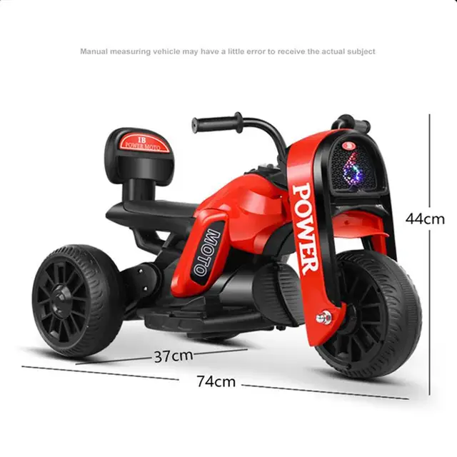 Children'S Electric Motorcycle Boy Girl Baby Charging Remote Control Tricycle Music Light 1-6 Child Toy Car Kids'S Ride-On Toys 6