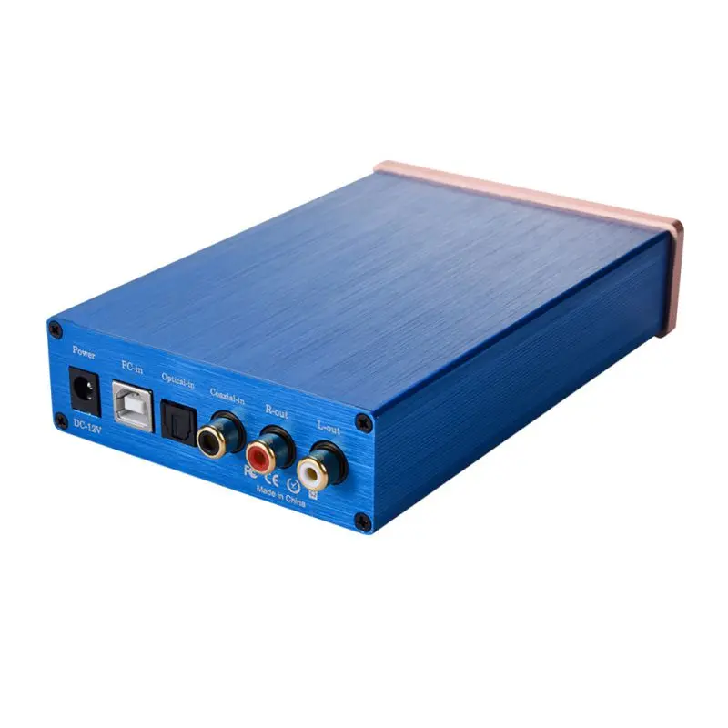 

Metal Digital Amplifier 24 Bit USB/Optical/Coaxial DAC Decoder For Television DVD Console Headphone Speaker