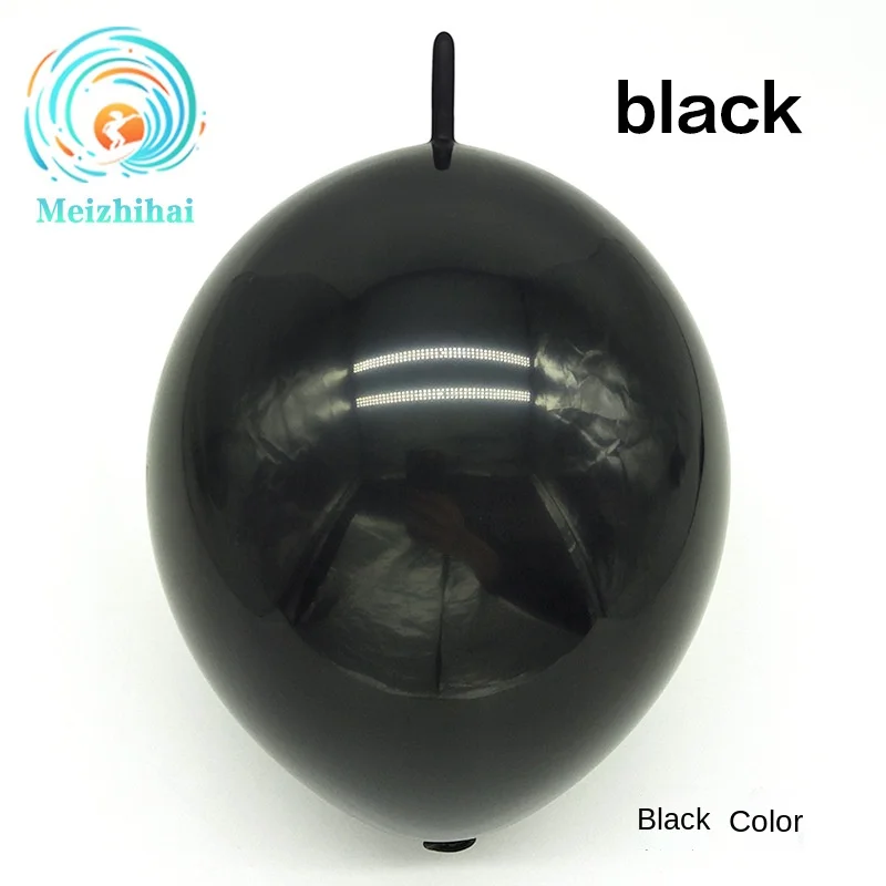 Description Picture 4 of item6/10/12 Inch Thick Tail Balloon Weaving Decoration Love Shape Layout Birthday Wedding Decoration Needle Tail Balloon 50PCS