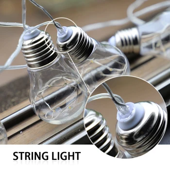

Automatically Charge Light String Home Solar Powered Party Decor Vintage Yard Wedding Hanging Garden Balcony Outdoor Waterproof