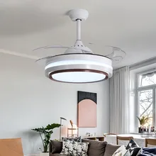 LED Ceiling Fan Light Living Room LED Restaurant Modern Minimalist ceiling fan Remote Control Home Ceiling Fan with Lights