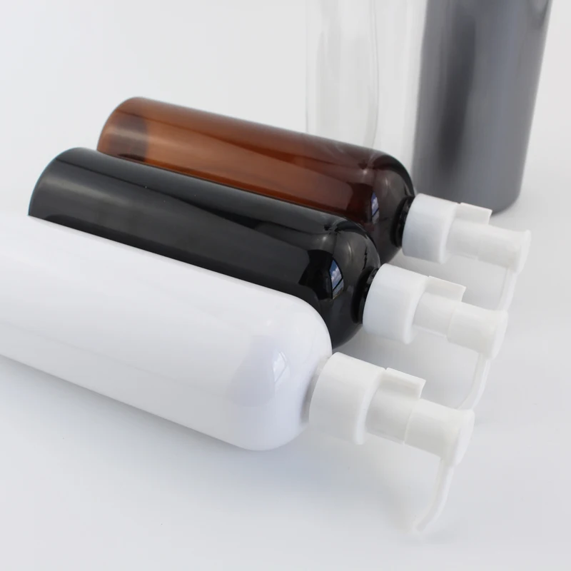 300ml x 12 Plastic Oil Pump Bottles Empty Refillable Containers For Esstential Oil Massage Body Lotion Skin Care Products 300cc