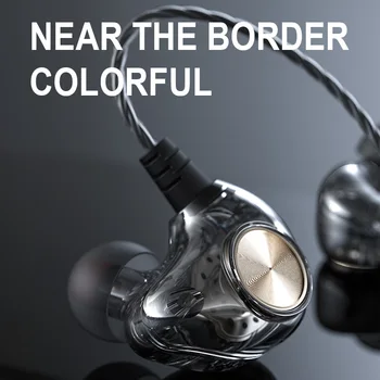 

500pcs/lot Fonge Original Fonge K1 Earphone Headphones 3.5mm Transparent In-Ear Earbuds Subwoofer Stereo Bass Earphone