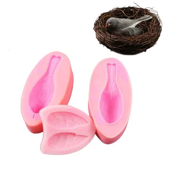 

Children's Interesting 3d Three-dimensional Bird Chocolates Cake Decoration Baking Mousse Cake Mould Silica Gel Mould
