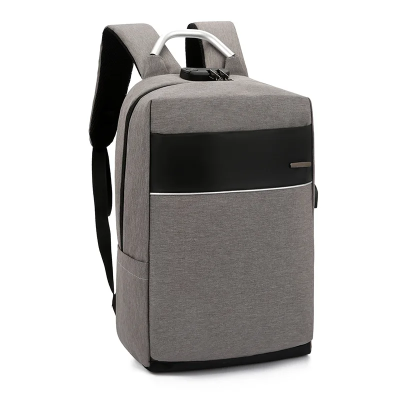 

New Style Men Password Lock Backpack Export Oxford Cloth Backpack Computer Backpack USB
