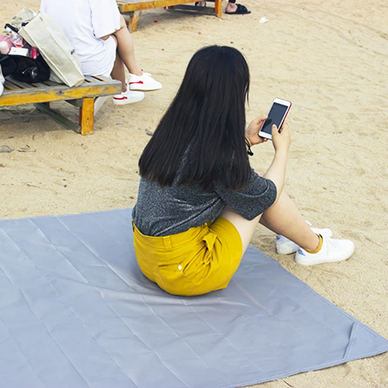 Водонепроницаемый складной матрас для кемпинга, пляжа карман пляжные Одеяло Портативный Пикник песок напольный коврик для путешествий на открытом воздухе на берегу моря инструменты для установки палатки