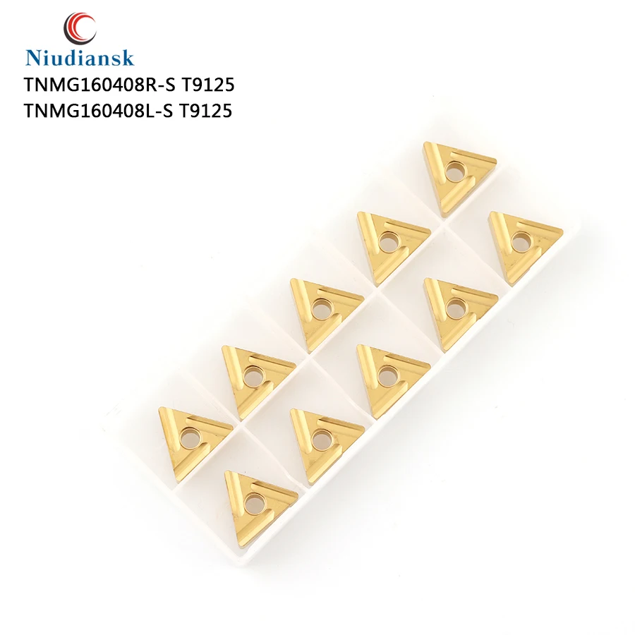 100% Оригинальный TNMG160408R S TNMG160408L T9125 вставки карбида резец для наружной обточки