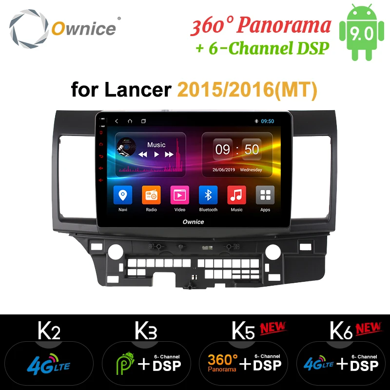 Ownice K1 K2 K3 10 1 &quotAndroid 9 0 Octa core автомобильный DVD для MITSUBISHI LANCER 32G ROM 2G RAM поддержка 4G LTE DAB