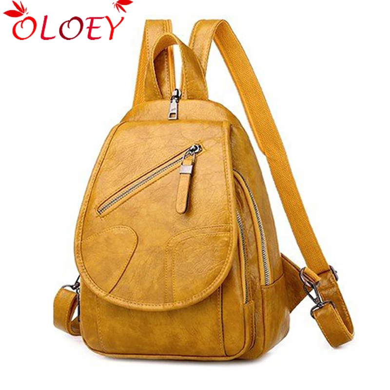 Ladies Travel Backpack Korean 2020 New wild High Quality Multifunctional Casual Soft PU Large Capacity Student School Bag hot |