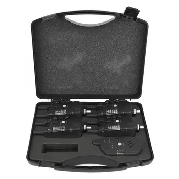 

4+1 Fishing Bite Alarm Set ABS LED Fishing Electronic Fish Bite Alarm Finder Sound Alert Indicator LED Lamp Fishing Sound Alarm