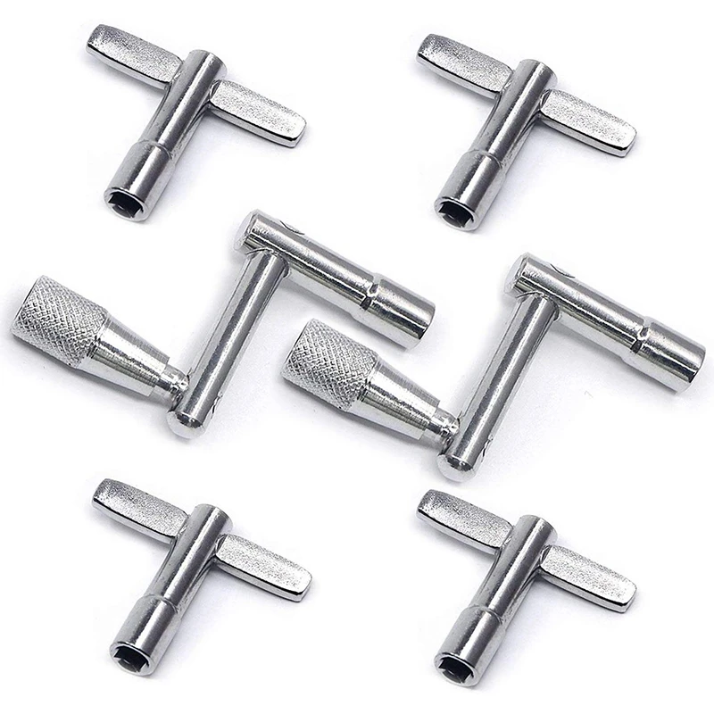 

6-Pack Drum Key with Continuous Motion Speed Key Universal Drum Tuning Key