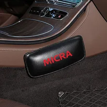 Подушка для ног автомобиля, наколенник для Nissan micra, поддержка ног, подушка, протектор, 1 шт., Автомобильная подушка