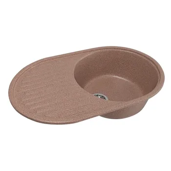 

Мойка ML-GM16 овальная с крылом, терракотовая (307), 455*720*180мм