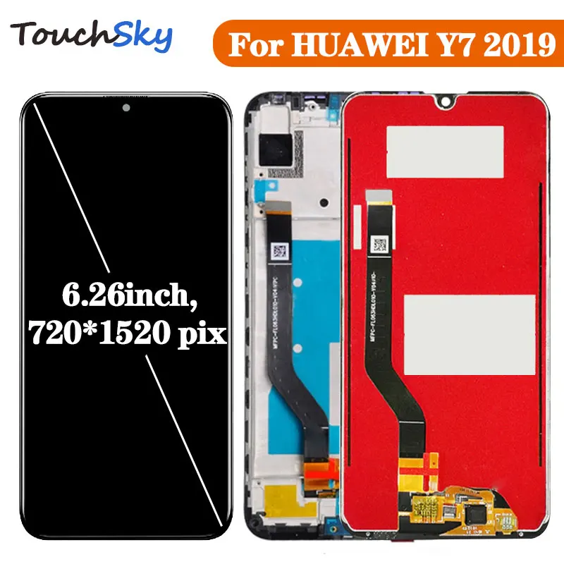 ЖК дисплей для Huawei Y7 2019 сенсорный дигитайзер сборка запасные части с