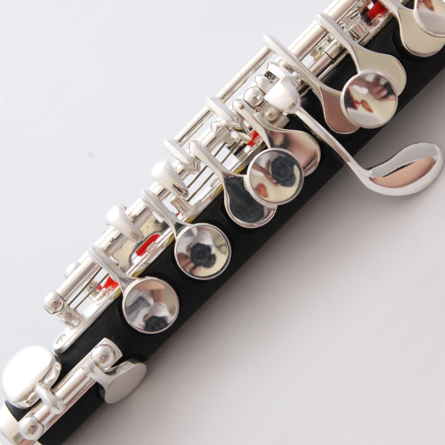 Music Fancier Club Professional Piccolo 32 Nickel Silver Plated ABS Resin C Tone Closed Hole Metal Head Piccolo Precise Keys
