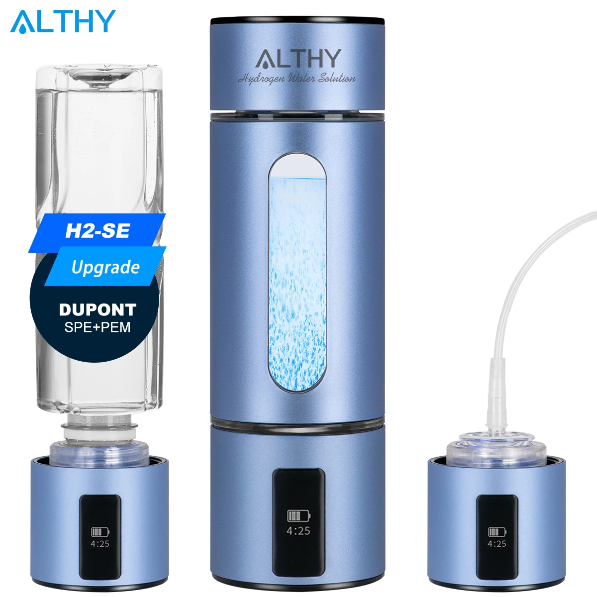 ALTHY H2-SE водородный генератор воды бутылка DuPont SPE + PEM двойная камера lonizer чашка H2