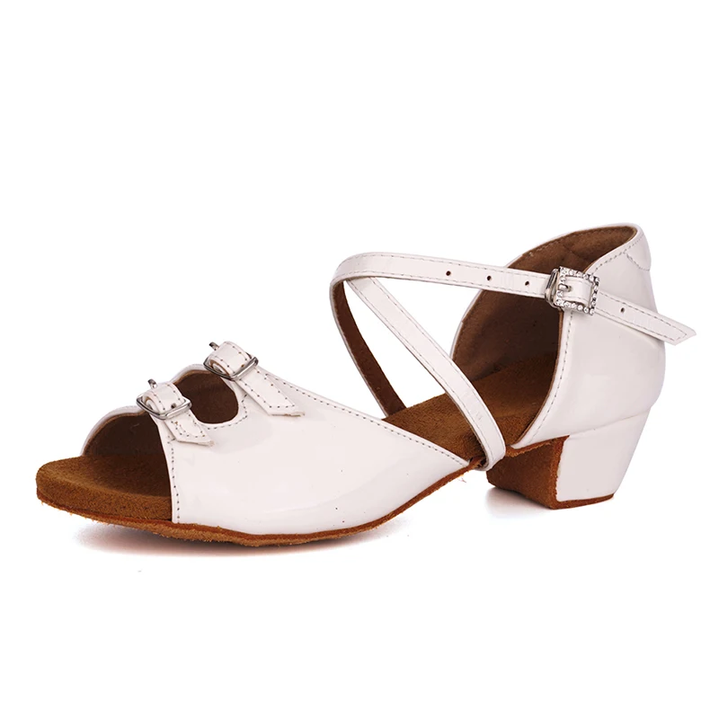 Обувь для танцев латино американских бальных детей босоножки с блестящими