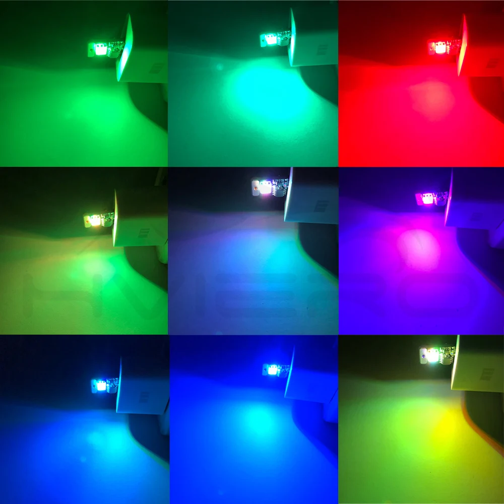 Hviero Car USB LED Music Playing Dimmable Light Atmospher Decorative Lamp Emergency Lighting Portable Plug and Play RGB Voice Activated