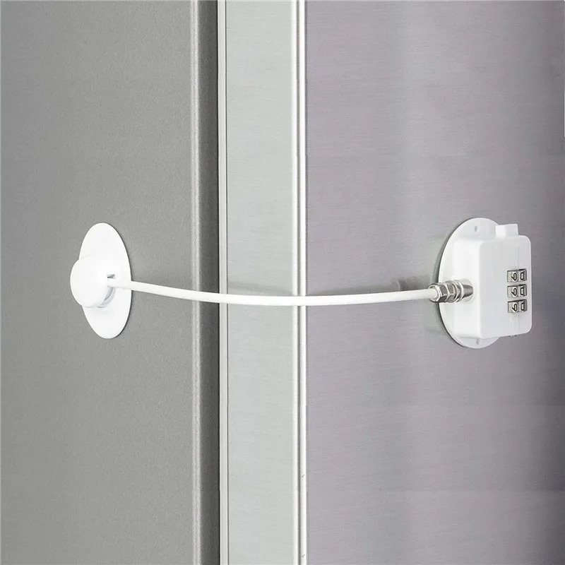 Combination Refrigerator Lock Child Safety Childproof Freezer Lock Security  Cabinet Drawer Window Lock