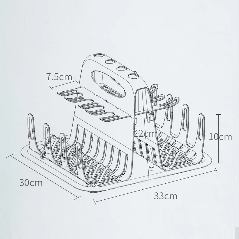 Suporte de Copo de Alimentação do Bebê Garrafa de Leite Rack de Secagem Secador de Escuridor Nippler Drainer Chupeta Suportes Cabides Tetas Infantis Biberones 12 garrafa de leite rack de secagem nippler
