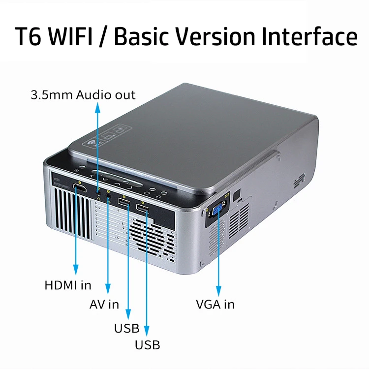 UNIC T6 светодиодный проектор Full HD 1080P 3500 люмен домашний кинотеатр Android WIFI