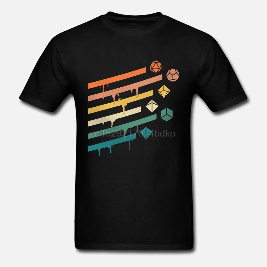 Men tshirt Polyhedral Dice Set TRPG Tabletop RPG Gaming Addict Critical Role T Shirt Printed T-Shirt tees top |
