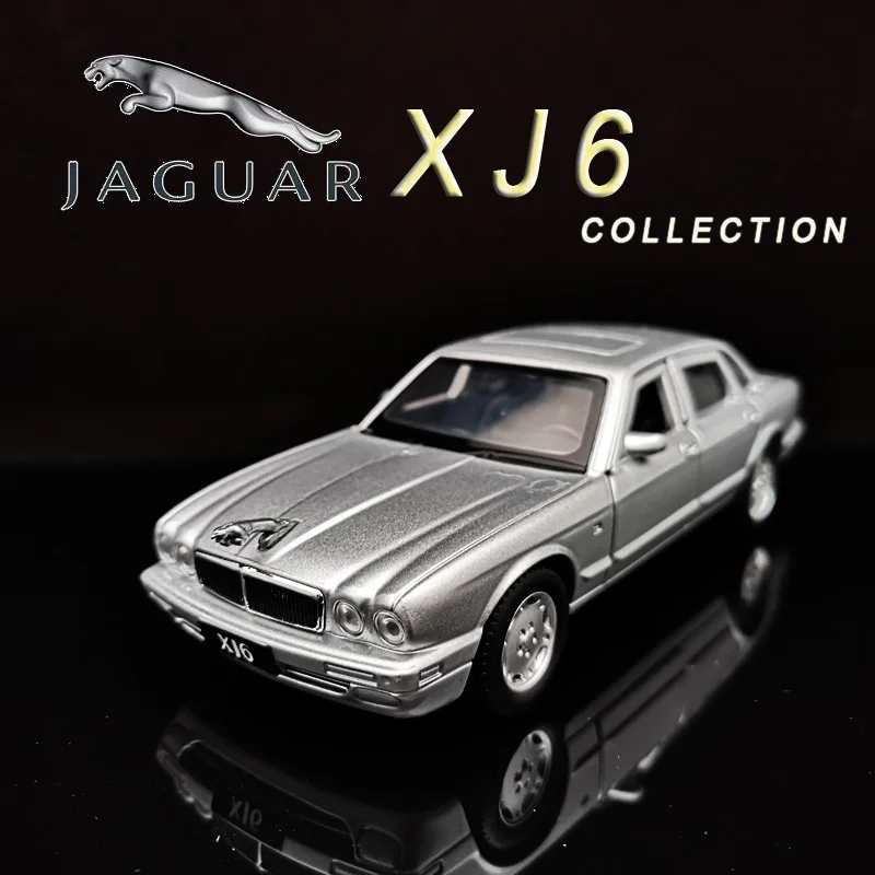 

1/32 Scale Jaguar XJ6 Diecast Alloy Pull Back Car Collectable Toy Gifts for Children