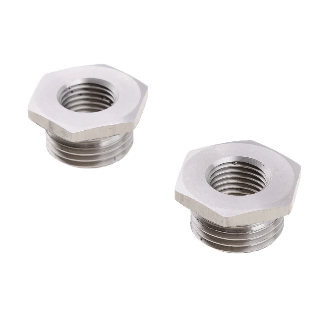 Stainless Reduce O2 Sensor Port Bungs Plug Adapters 18mm To 12mm For 