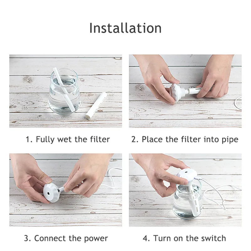Bottle Air Humidifier USB Aromatherapy Diffuser For Home Mist Maker Essential Oil Nebulisation Humidificador Detachable