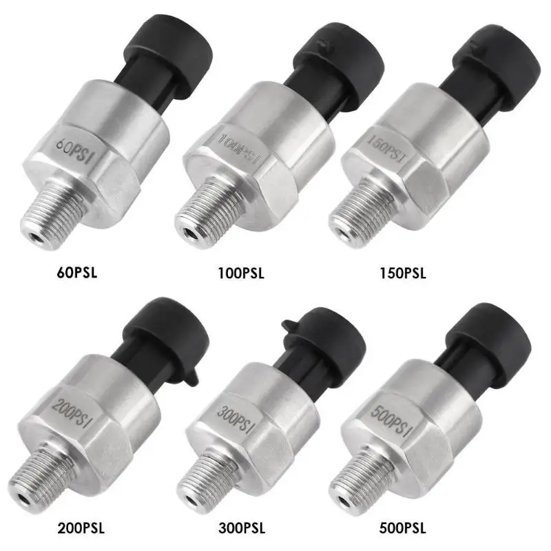1/8NPT Pressure Transmitter Daily Durability Pressure Transducer Sensor Wide Scope of Application Oil Fuel Sender Sensor