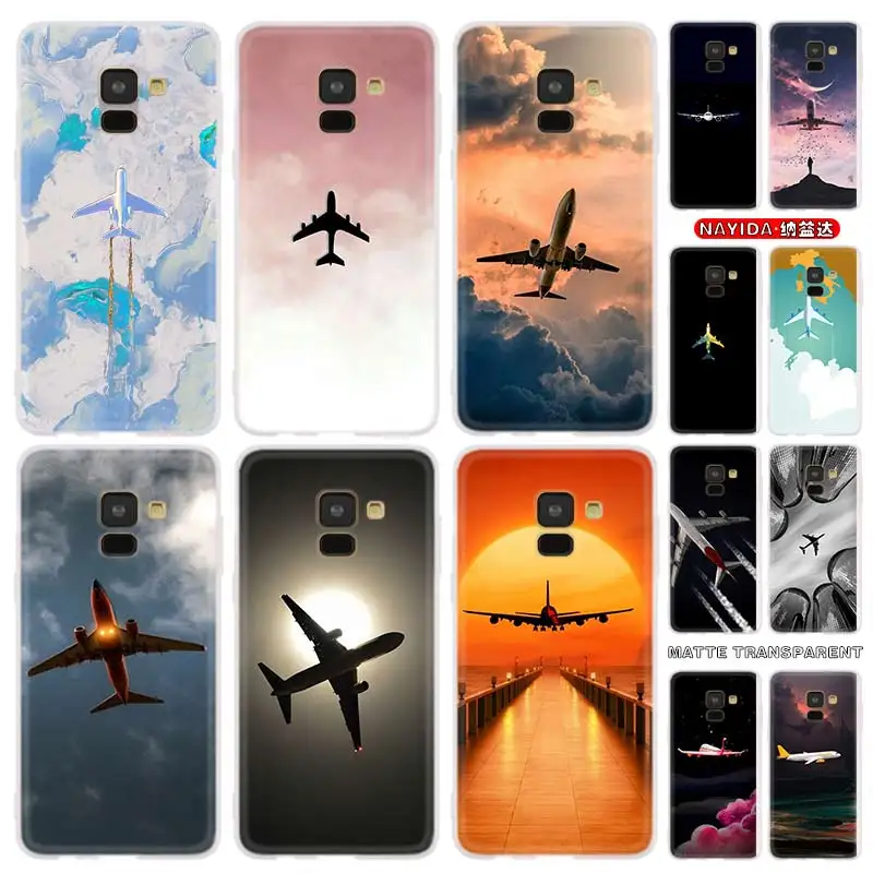 Чехол для телефона Samsung Galaxy J6 J8 J5 J7 J4 Plus 2018 2016 2017 EU Prime Pro CORE Cover Star Aircraft art | Мобильные