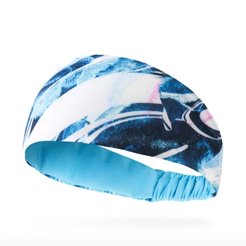 

Sports headband Lycra sweat absorption and antiperspiration headband with basketball fitness and running