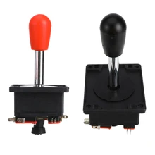 2 шт. красный+ черный аркадный джойстик 8 способ DIY игровой джойстик красный черный шар Боевая палка запасные части для игры аксессуар для Arcade