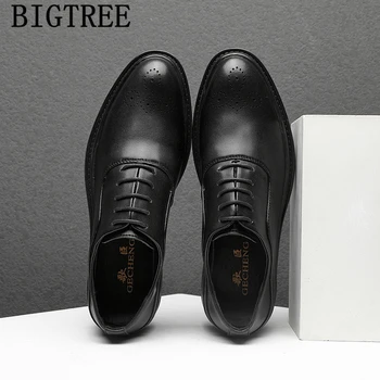 

Business Shoes Men Oxford Leather Brogue Shoes Men Brand Evening Dress Official Shoes For Men Zapatos De Hombre De Vestir Formal