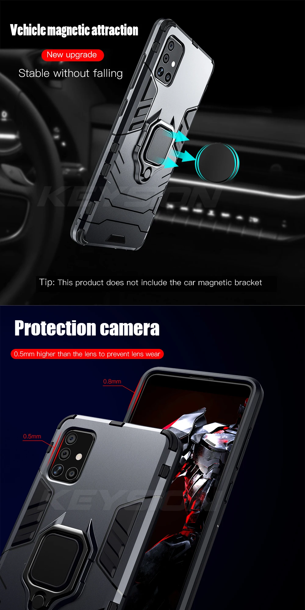 KEYSION Shockproof Case for Samsung A51 A71 A31 A52 A72 Phone Cover for Galaxy S20 S21 Ultra S10 Lite Note 10+ A50 A70 A12 A21S galaxy s22+ clear case