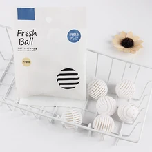 6 шт. мини в форме шара дезодорант для обуви сушилка поглотитель влаги анти-milde обувь дезодорант I88#1