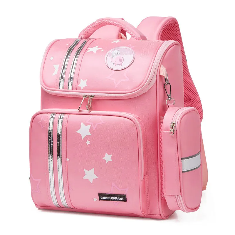 pink Детские школьные сумки для девочек, рюкзак для начальной школы, ортопедический рюкзак, школьный рюкзак, Детская ранец, сумка для книг Mochila Infantil sac enfant - Цвет: pink